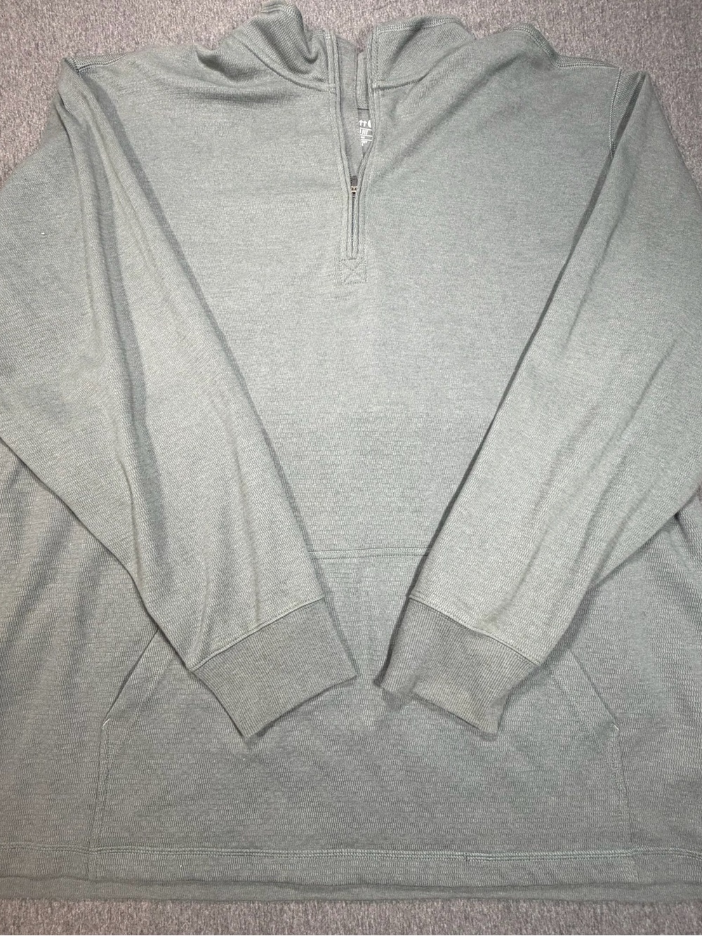 Carhartt Men’s Half-Zip Sweater — Sage Green Heavyweight 4XL Relaxed Fit TK4428